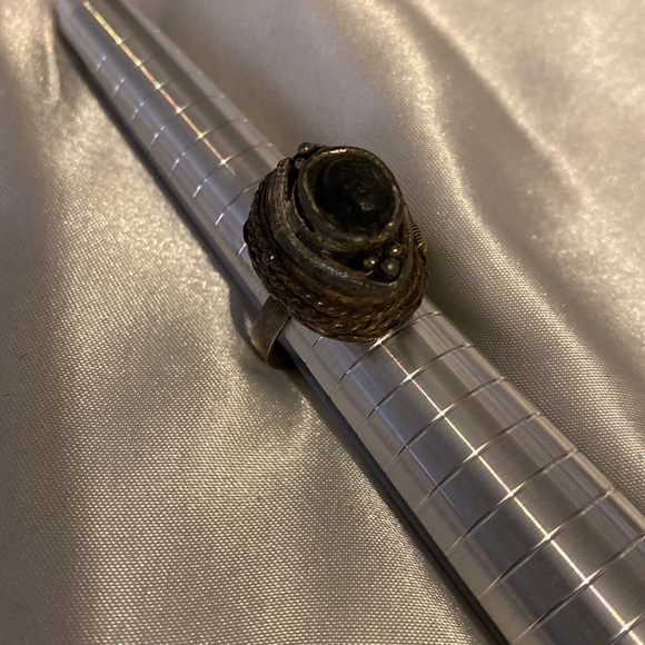 Vintage sterling silver poison ring - Picture 7 of 12